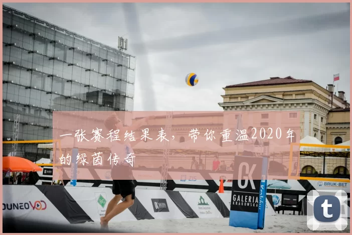 一张赛程结果表,带你重温2020年的绿茵传奇