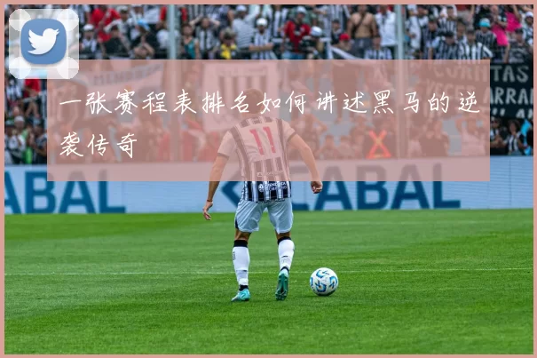 一张赛程表排名如何讲述黑马的逆袭传奇